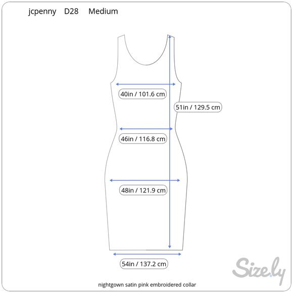 nightgown satin pink embroidered collar - Picture 2 of 7